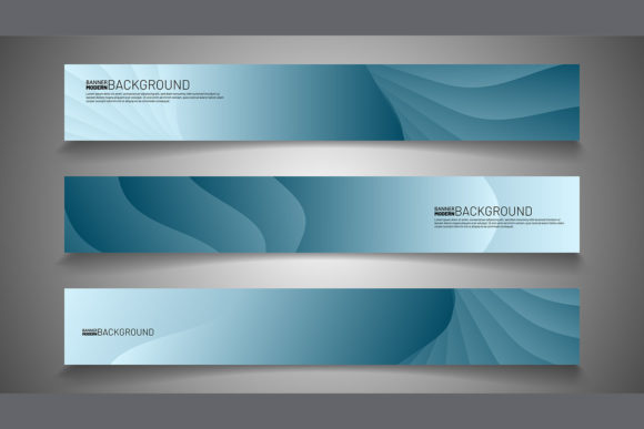 Elevate Your Visual Identity with a Rectangular Banner with Wave Texture