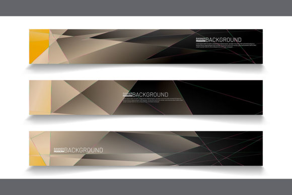 Elevating Visual Identity with a Dynamic Vector Banner with Triangle Design