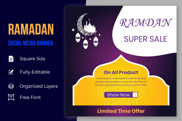 Ramadan Sale Social Media Add Design