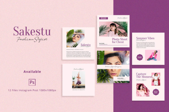 Sakestu - Instagram Template